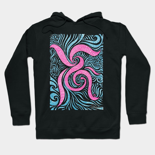 Psychedelic monogram Hoodie by Barschall